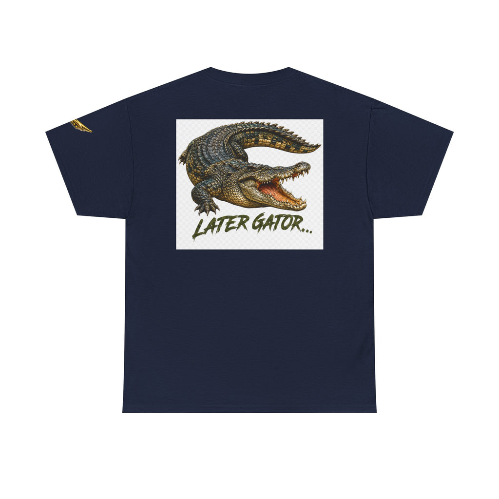 Alligator Graphic Tee — 'Later Gator' Casual Cotton T‑Shirt