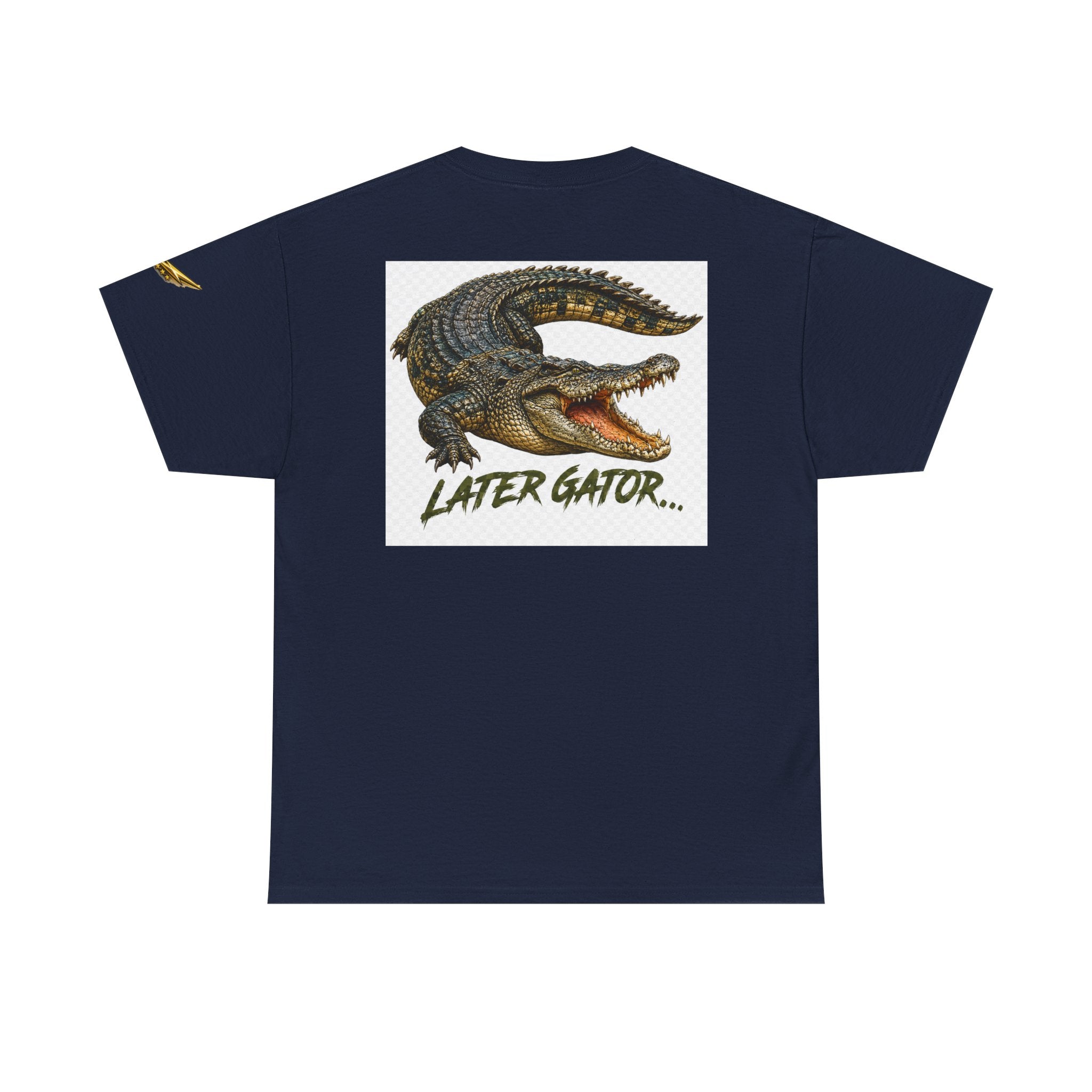 Alligator Graphic Tee — 'Later Gator' Casual Cotton T‑Shirt