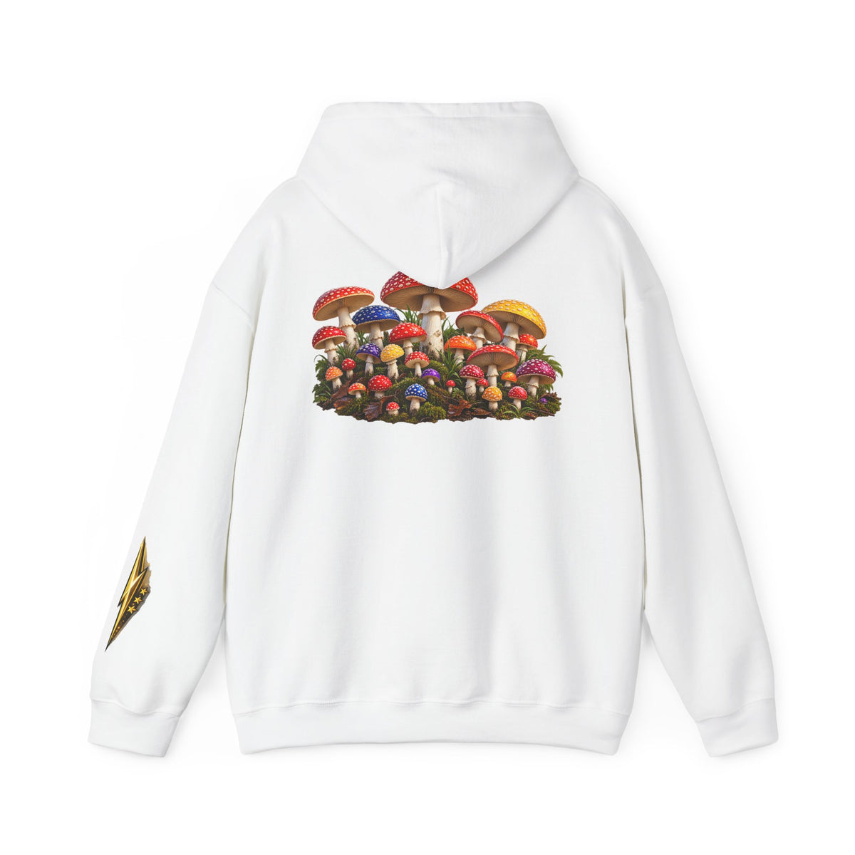 Mushroom Hoodie — Vintage Fly Agaric Fungi Graphic Pullover