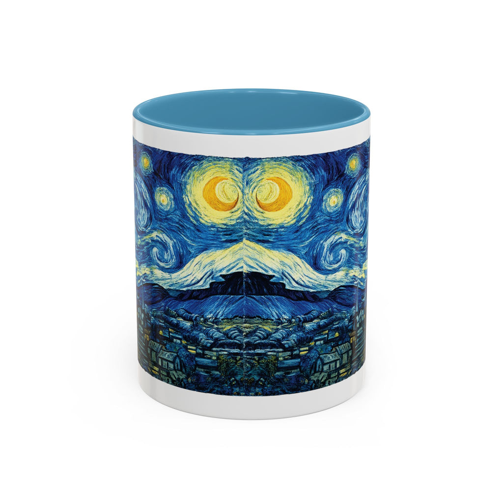 Starry Night Accent Coffee Mug — Van Gogh Style Night Sky Coffee Cup (11/15oz)