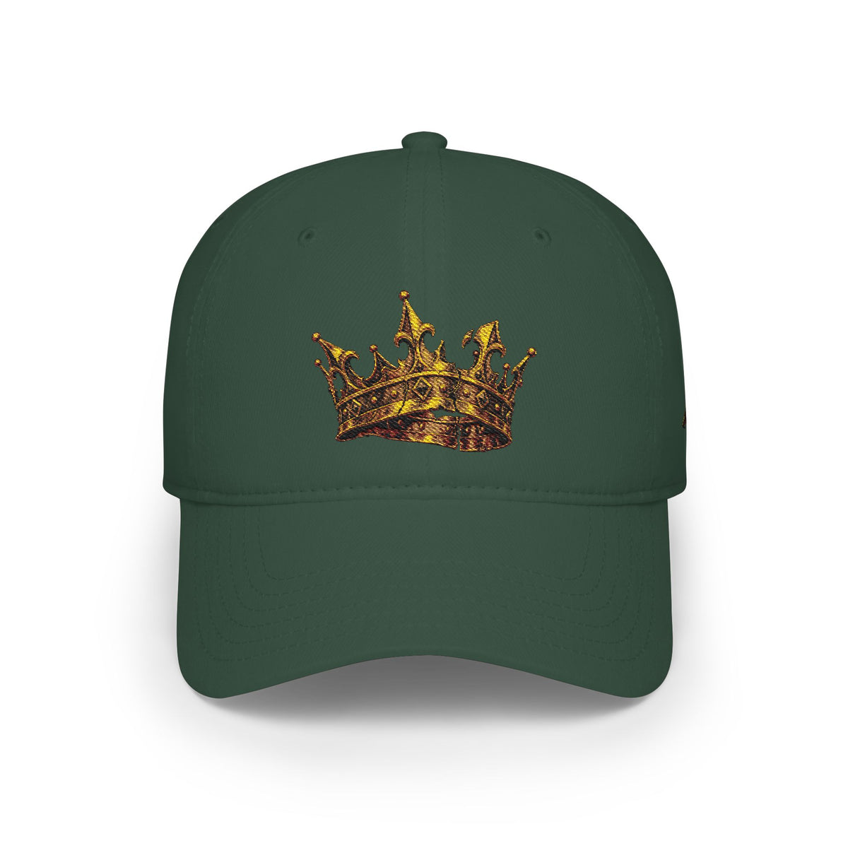 Gold Crown Low Profile Baseball Cap — Royal Streetwear Hat