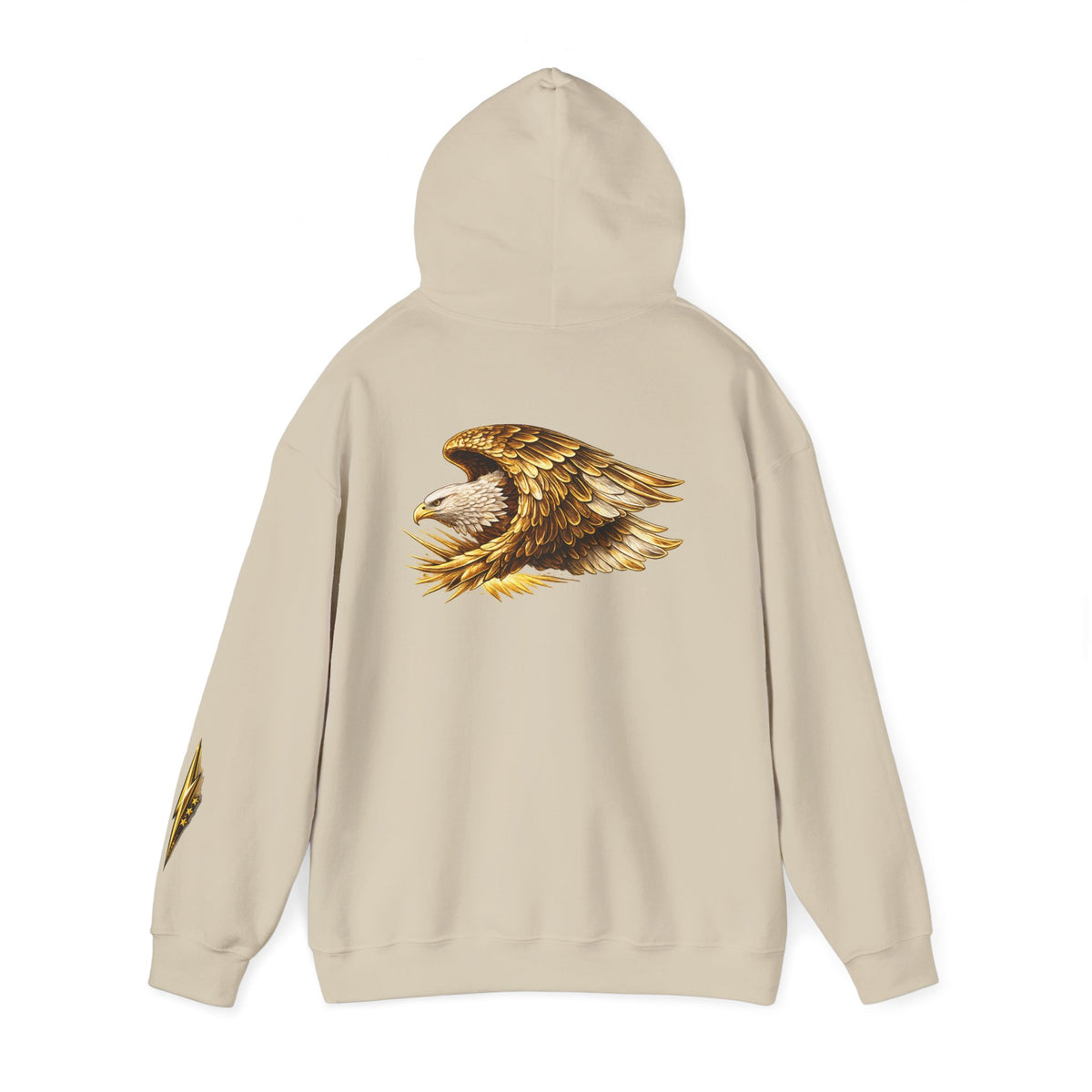 Eagle Wings Hoodie — Golden Bald Eagle Graphic Pullover
