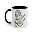 Royal Lion Crest Coffee Mug — Heraldic Crowned Lion Design (11/15oz)