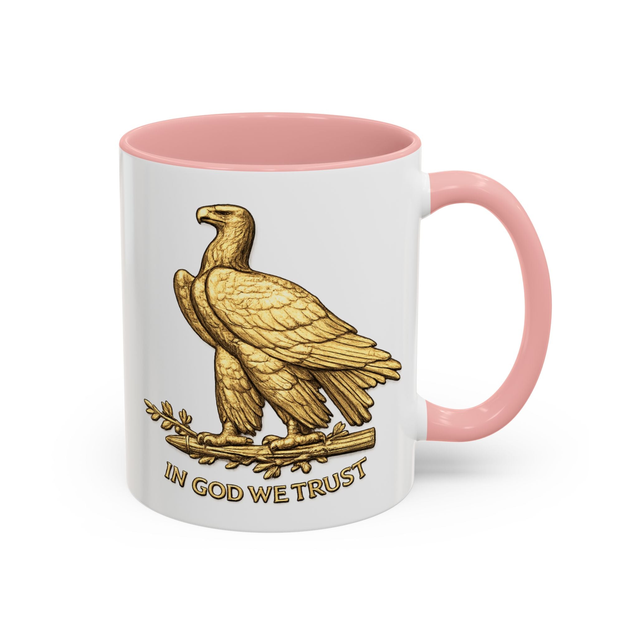 Gold Eagle "In God We Trust" Accent Coffee Mug