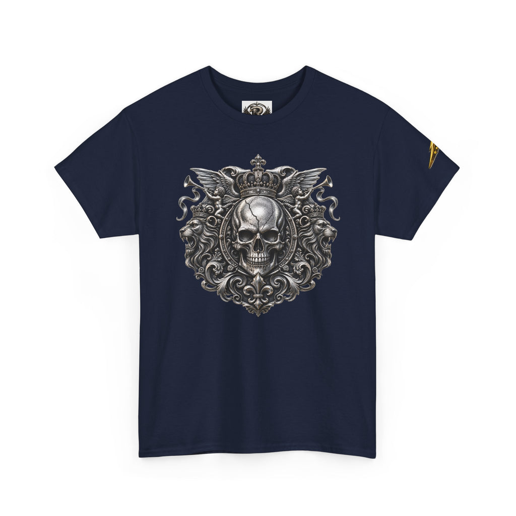 Skull Crest Tee – Gothic Crowned Skull Graphic T-Shirt