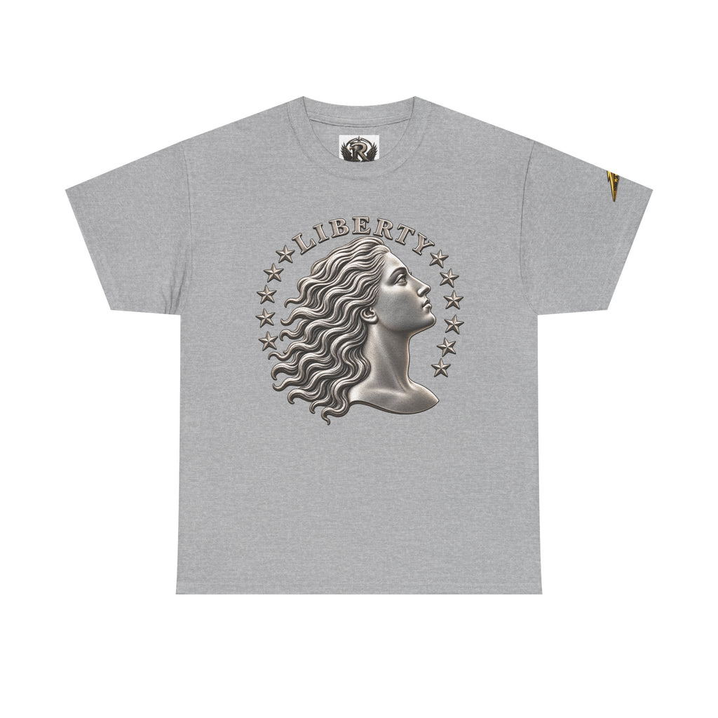 Liberty Eagle T-Shirt — Vintage Liberty Head & Soaring Eagle Graphic Tee