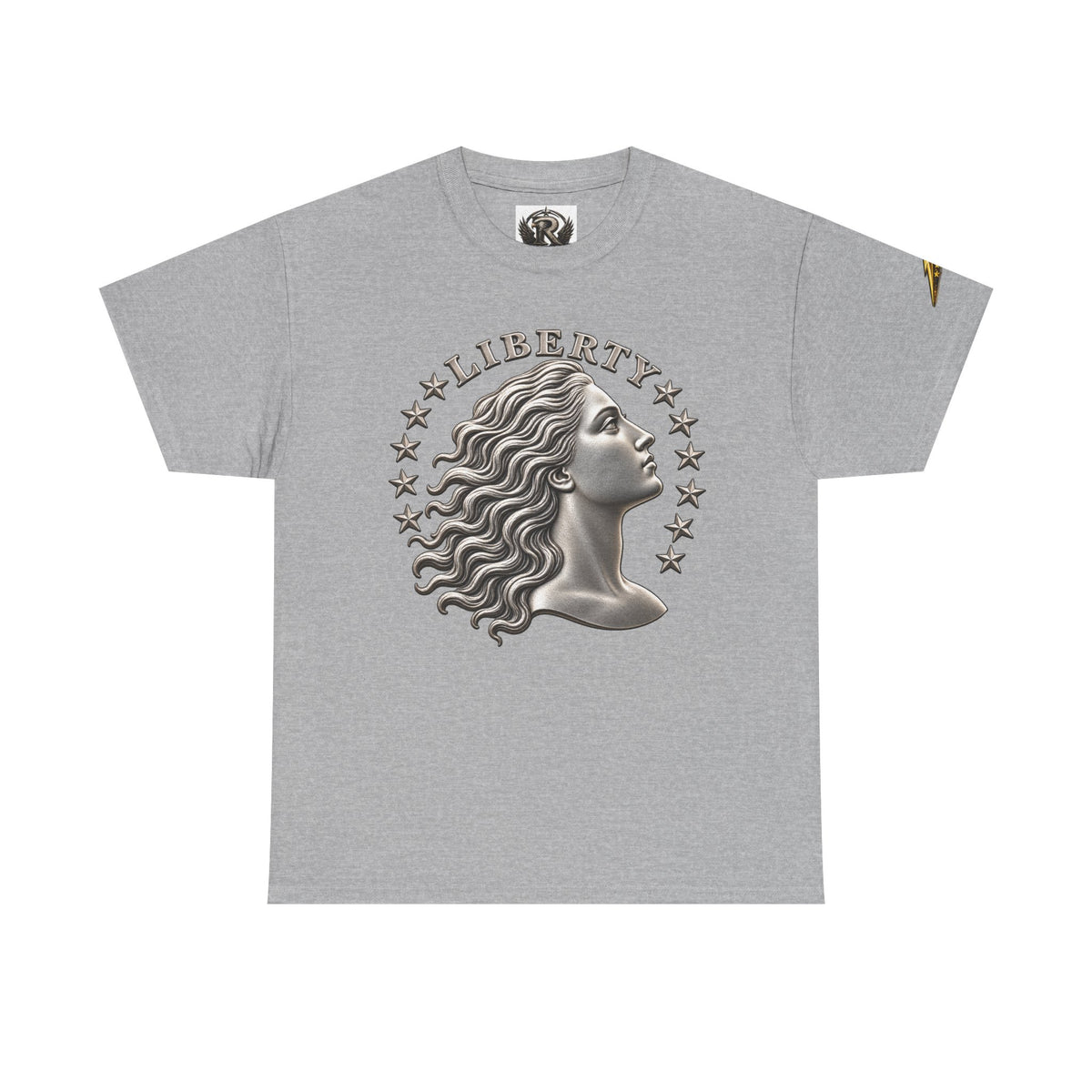 Liberty Eagle T-Shirt — Vintage Liberty Head & Soaring Eagle Graphic Tee