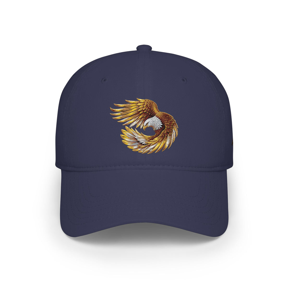 Embroidered Golden Eagle Baseball Cap — Low Profile Cap
