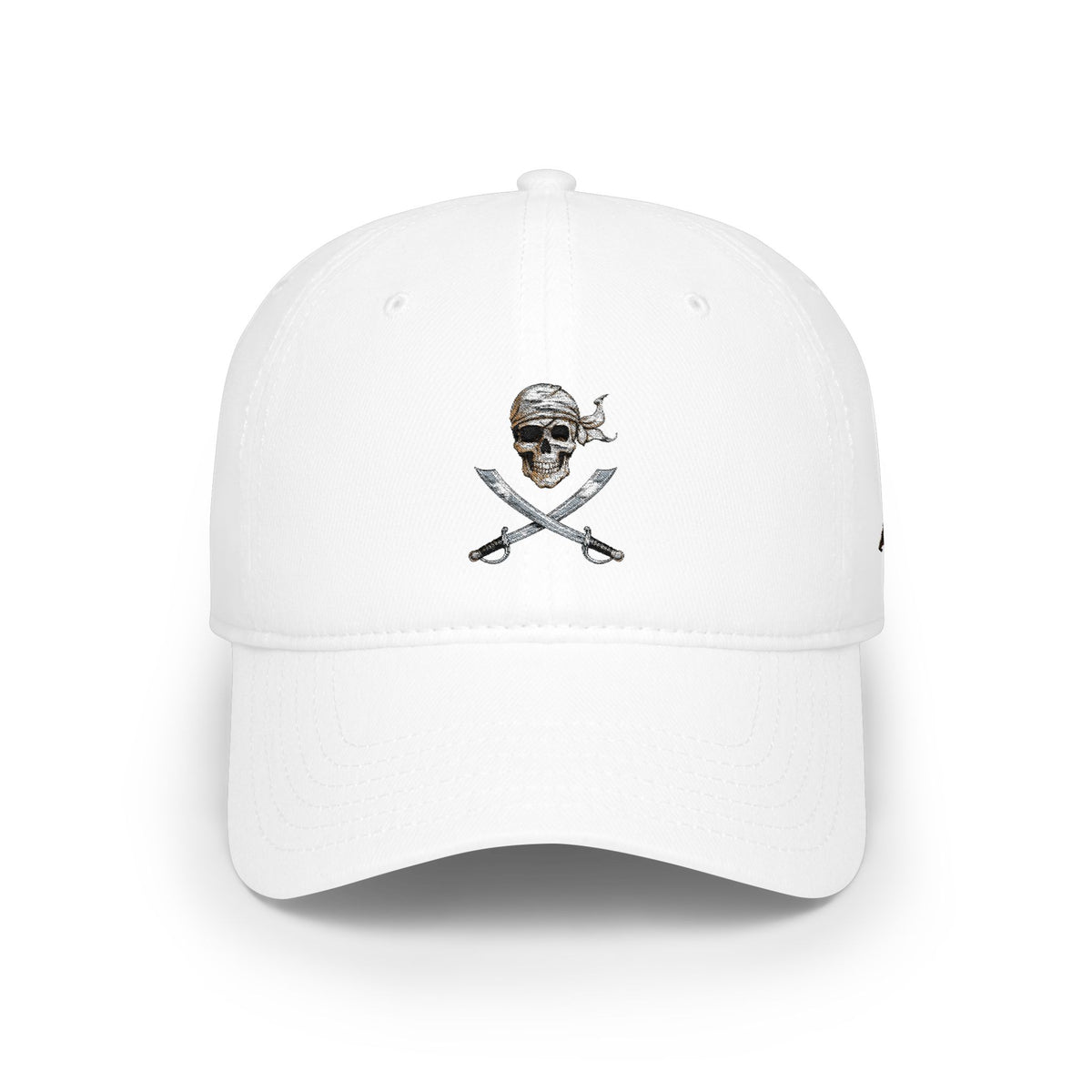 Skull & Crossbones Low Profile Baseball Cap – Pirate Hat