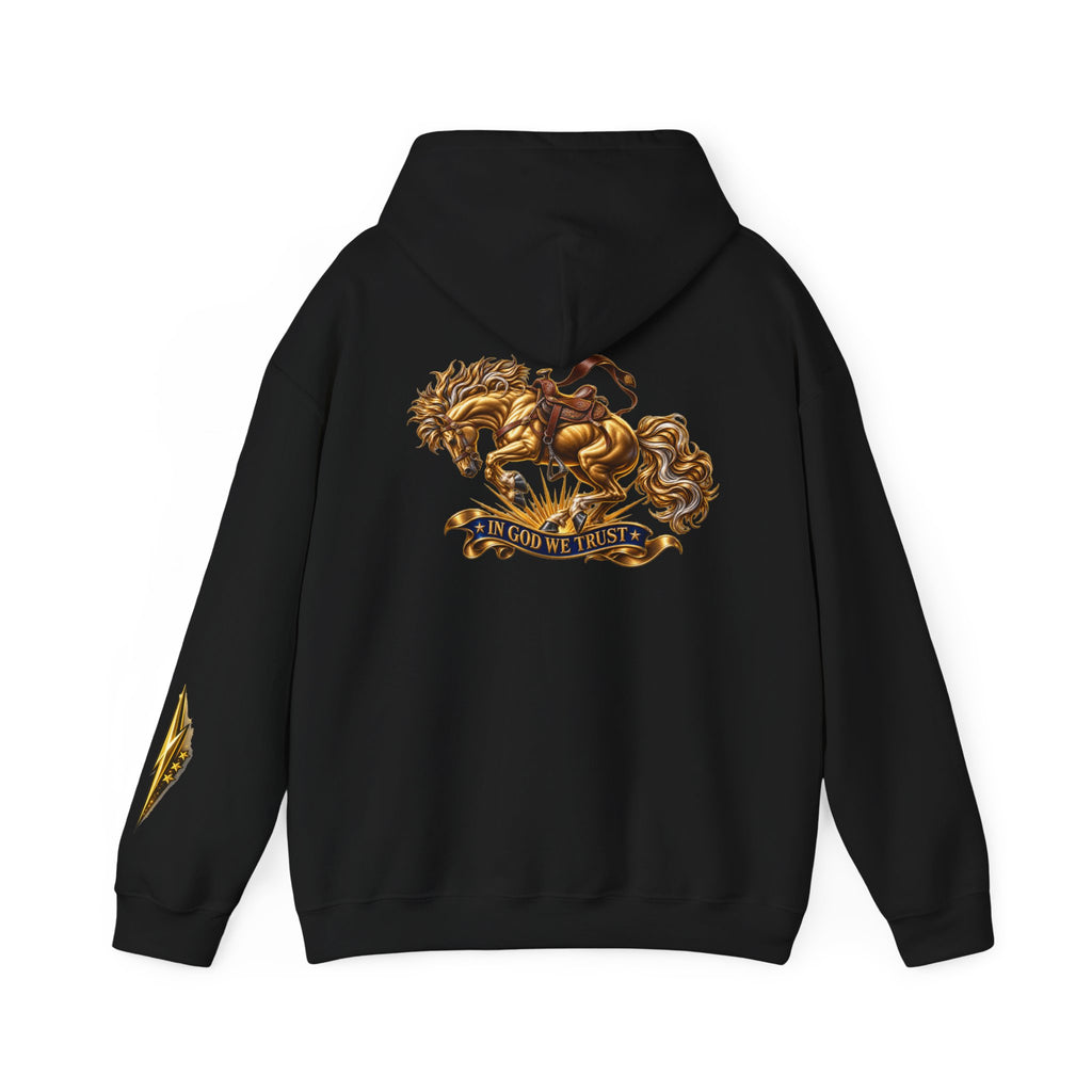 Golden Horse Hoodie — Regal Graphic Sweatshirt