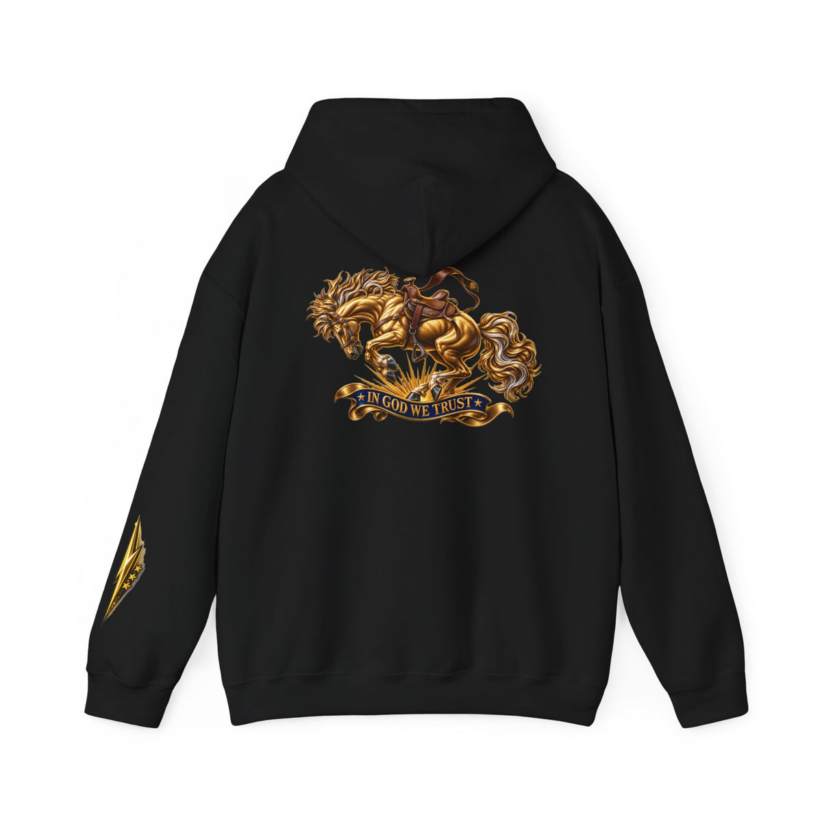 Golden Horse Hoodie — Regal Graphic Sweatshirt