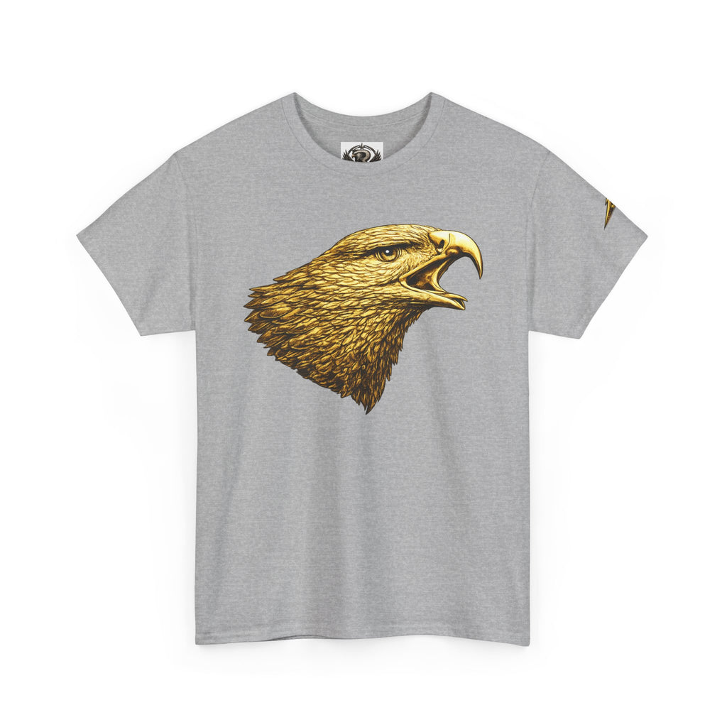 Eagle Head Graphic Tee — Vintage Golden Raptor Shirt