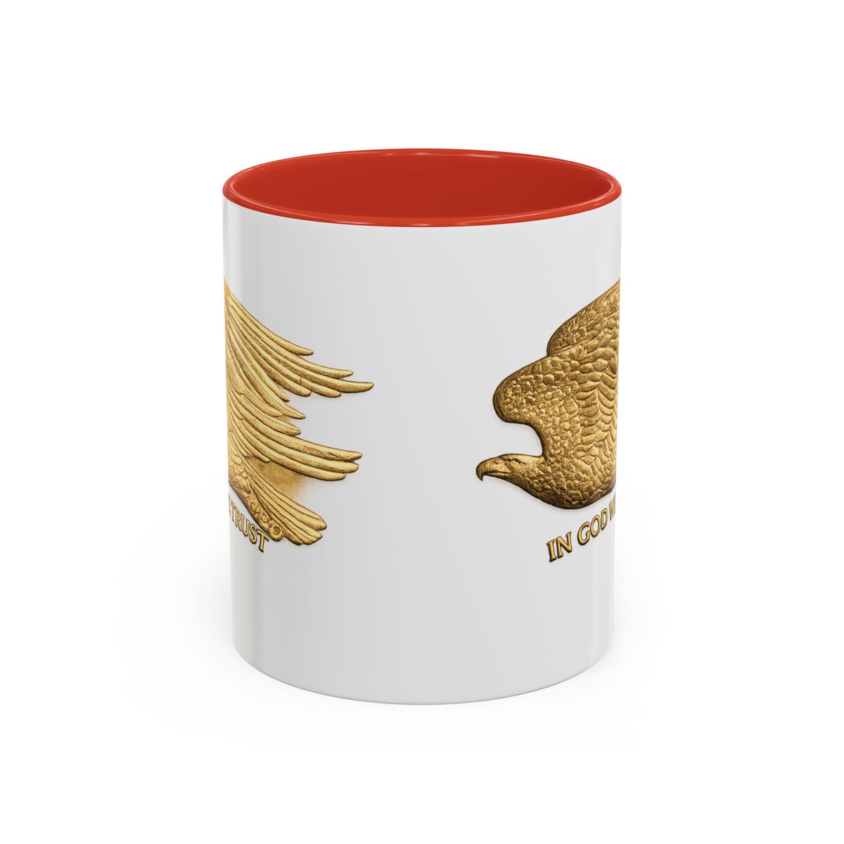Gold Eagle "In God We Trust" Accent Coffee Mug