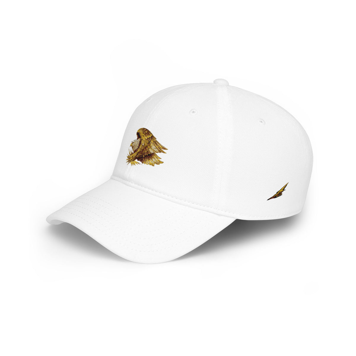 Gold Roaring Eagle Cap — Low Profile Baseball Hat