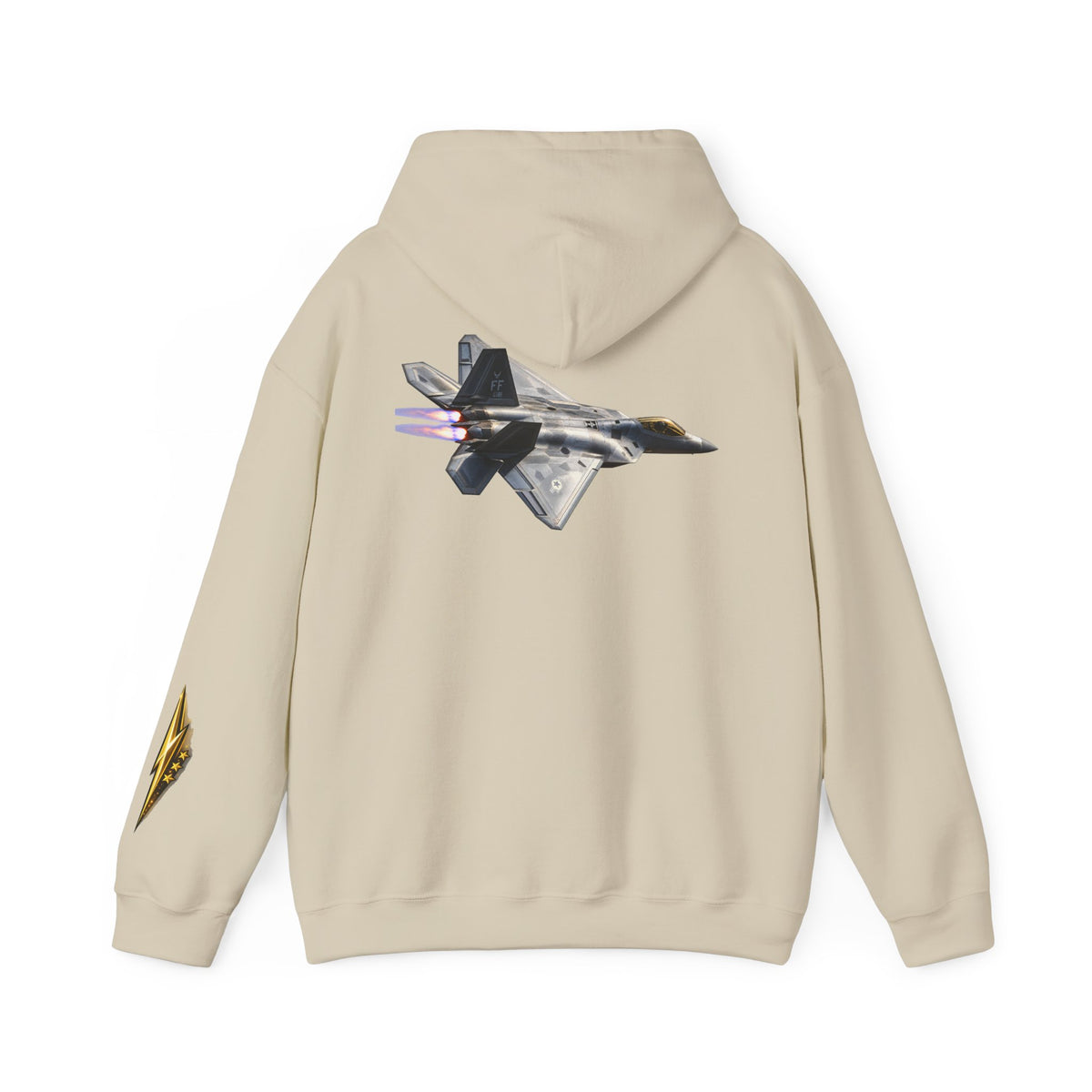 F-22 Raptor Jet Hoodie — Military Aircraft Pilot Flight Sweatshirt