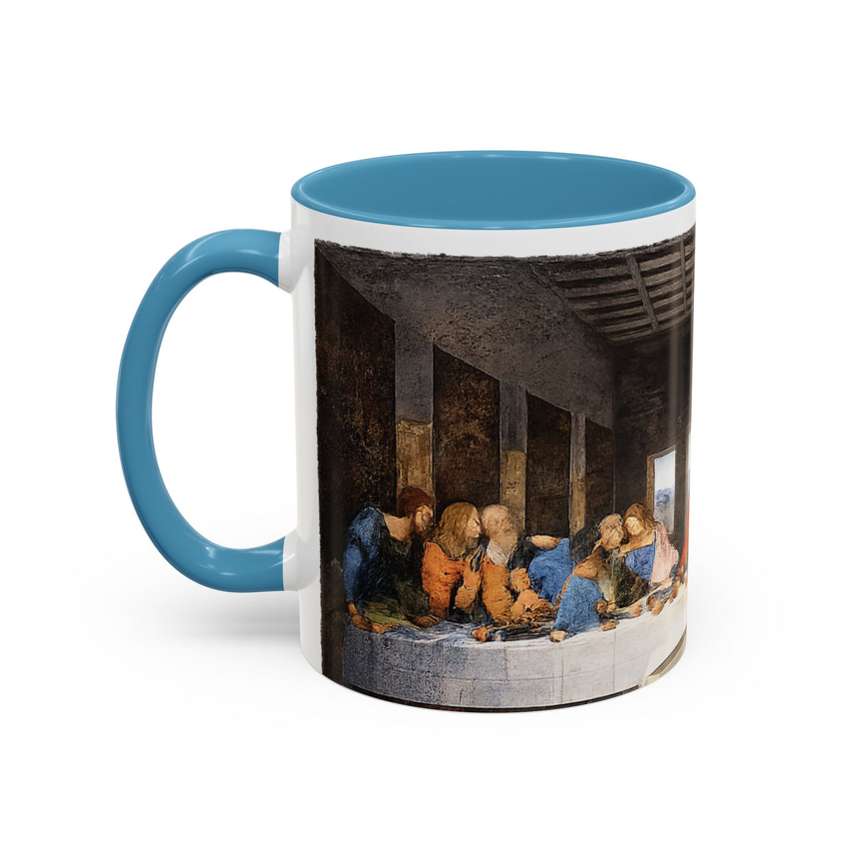Last Supper Accent Coffee Mug — Religious Art Ceramic Coffee Cup (11/15oz)