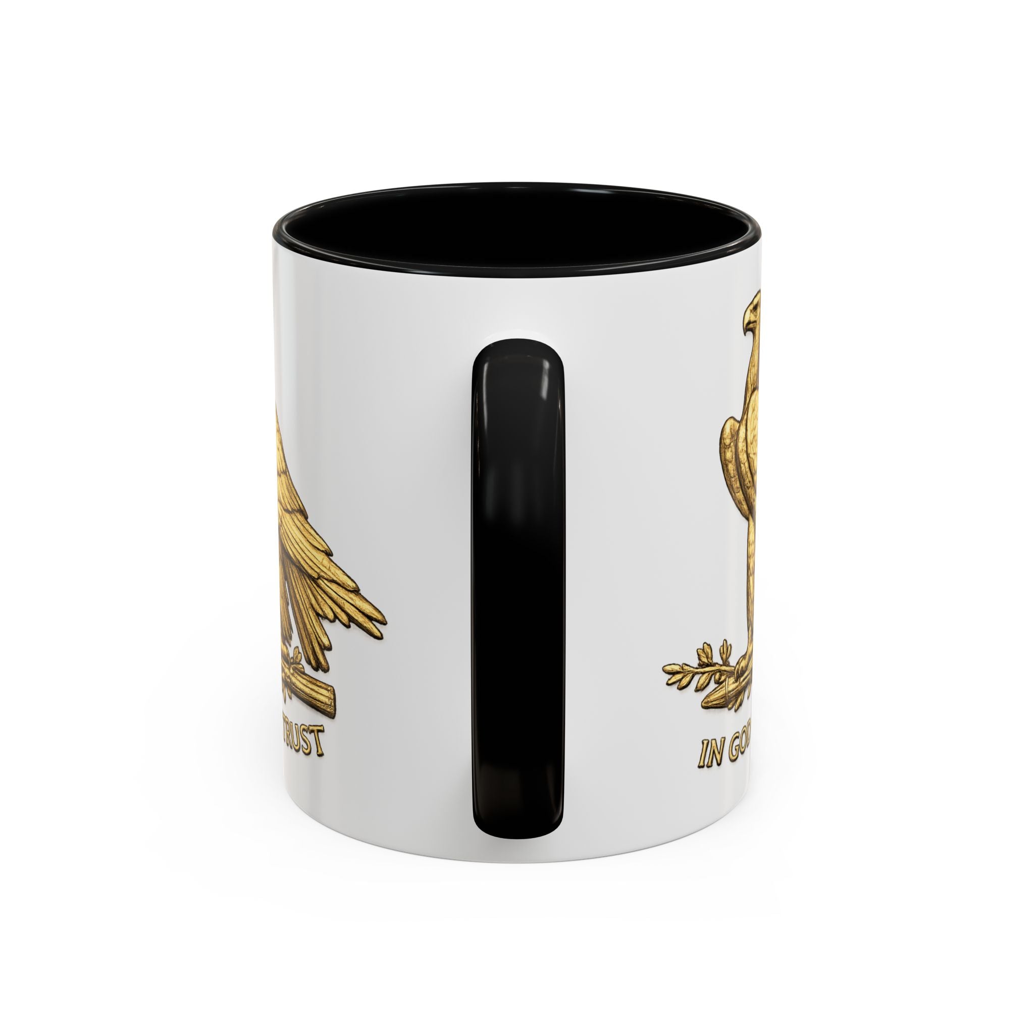 Gold Eagle "In God We Trust" Accent Coffee Mug