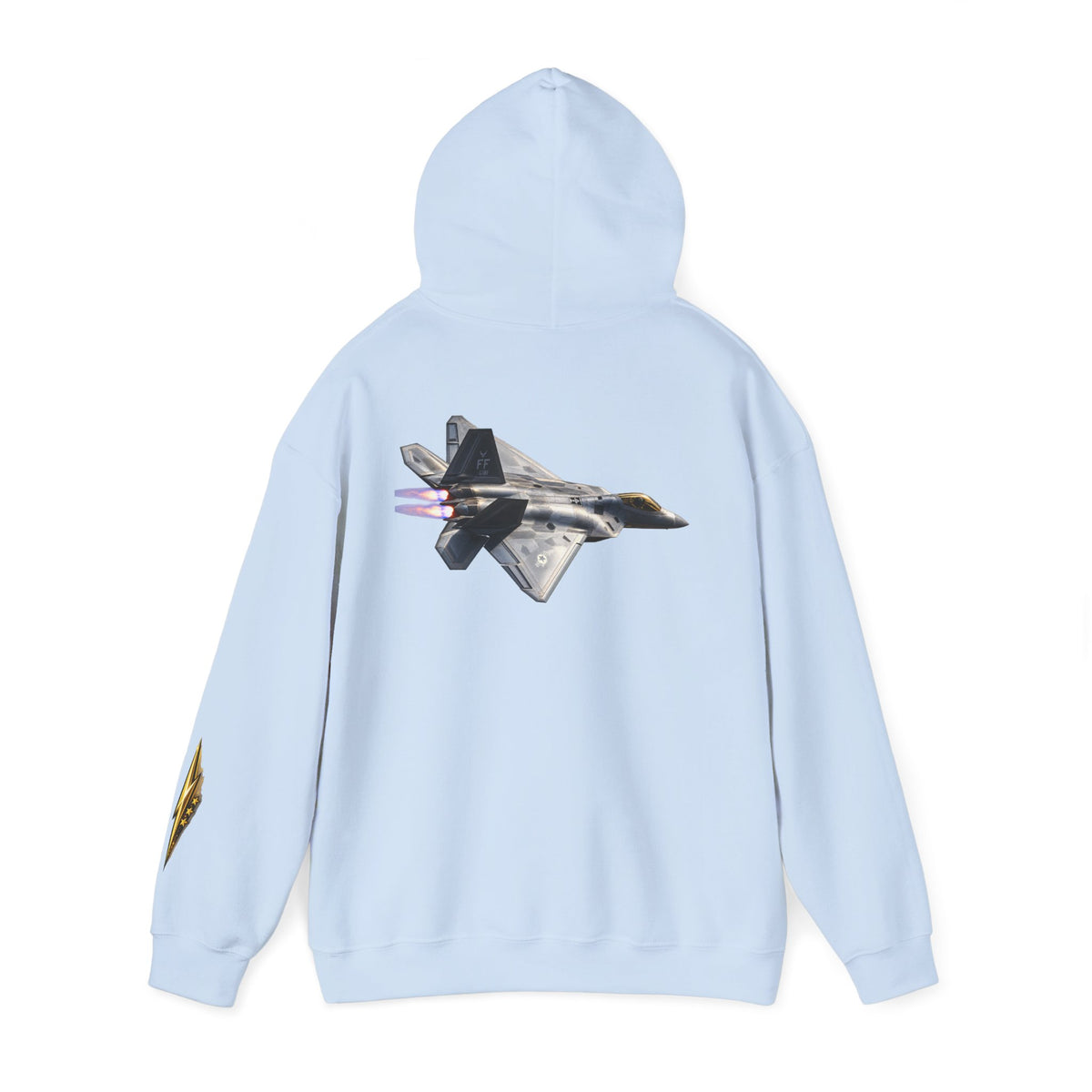 F-22 Raptor Jet Hoodie — Military Aircraft Pilot Flight Sweatshirt