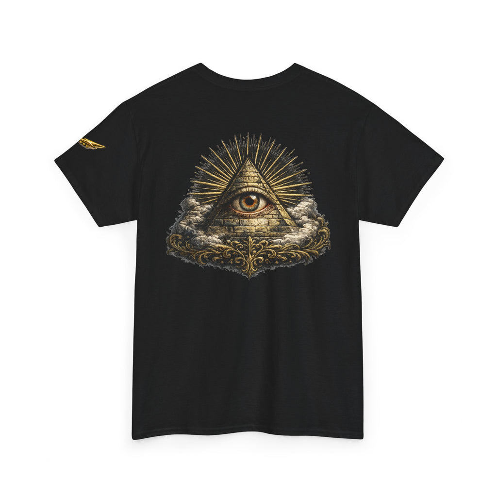 All-Seeing Eye Graphic T-Shirt — Occult Pyramid Art Tee
