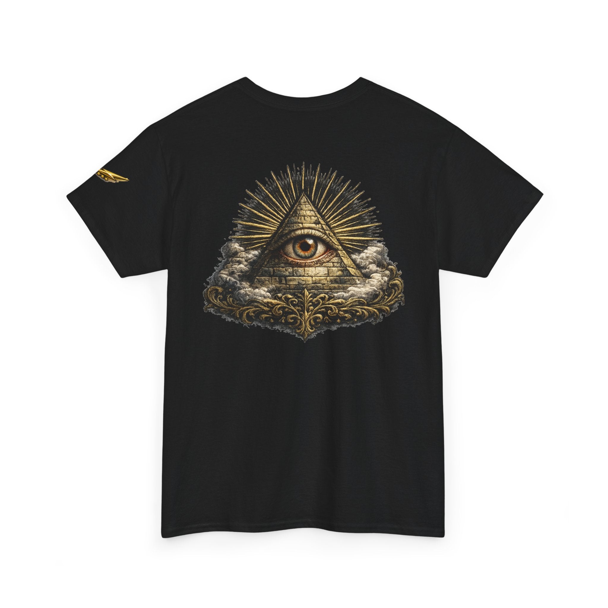 All-Seeing Eye Graphic T-Shirt — Occult Pyramid Art Tee