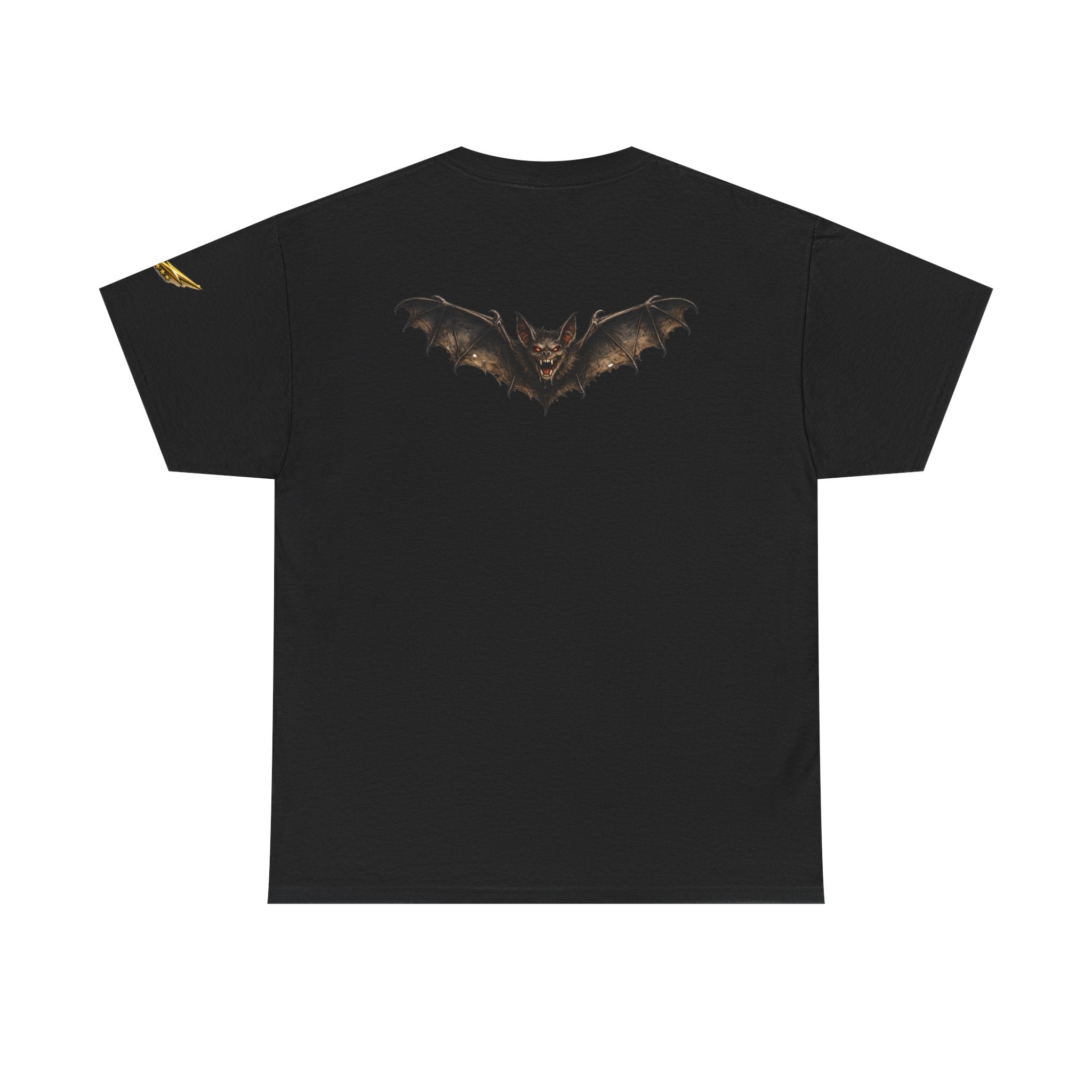 Bat Graphic Tee — Gothic Bat Back Print T-Shirt