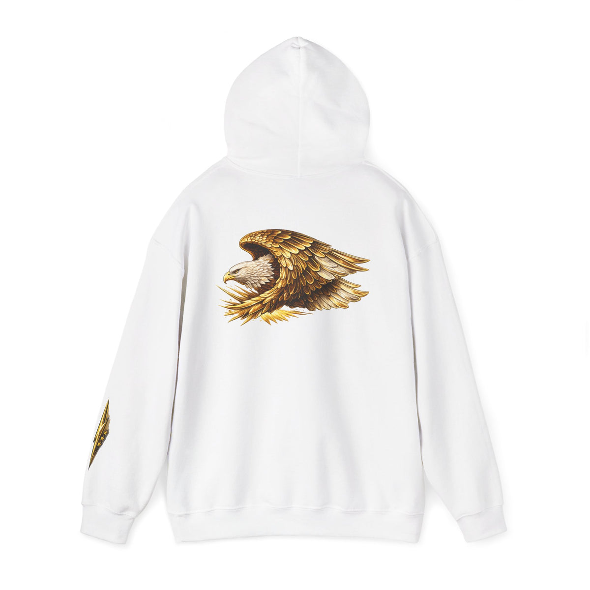 Eagle Wings Hoodie — Golden Bald Eagle Graphic Pullover