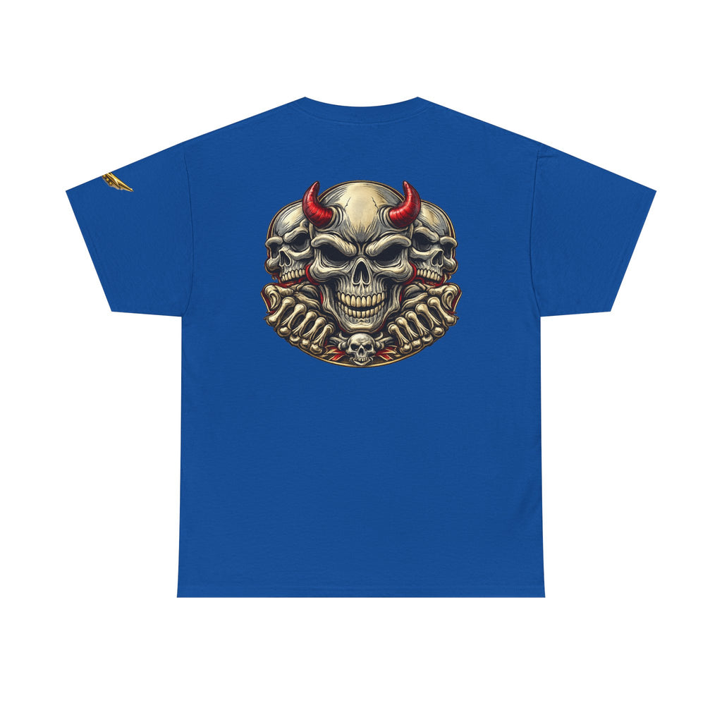 Devil Skull Tee — Gothic Skull Back Graphic T-Shirt