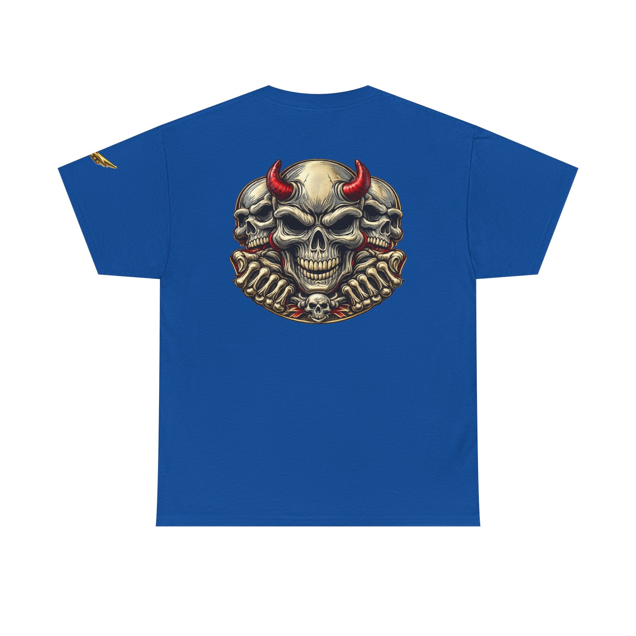 Devil Skull Tee — Gothic Skull Back Graphic T-Shirt