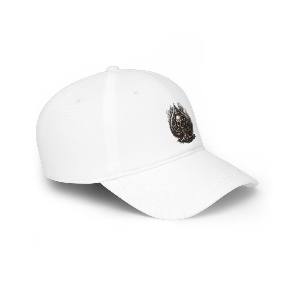 Skull Ace Embroidered Baseball Cap