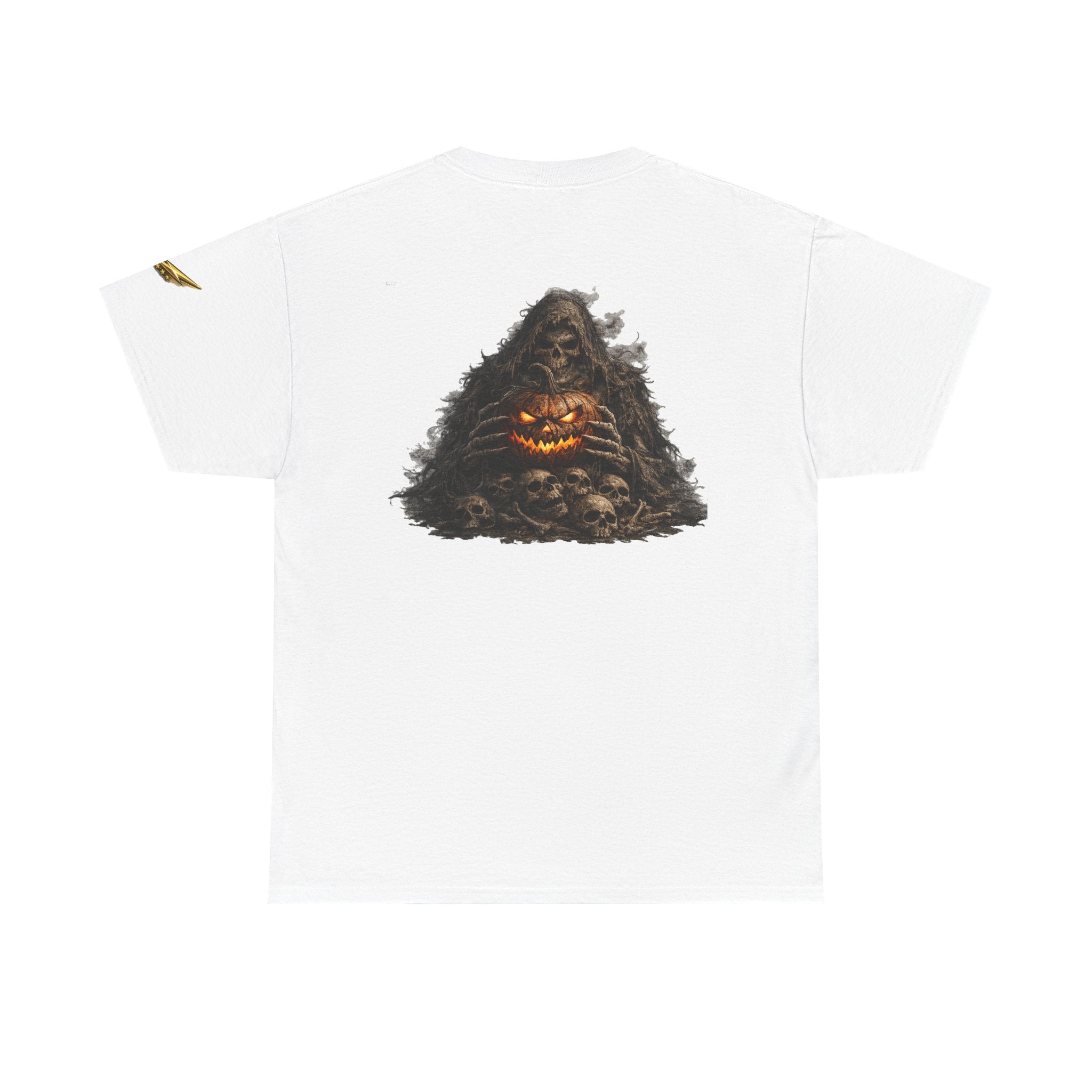 Halloween Pumpkin Pile T-Shirt — Spooky Jack-O'-Lantern Pile Graphic Tee