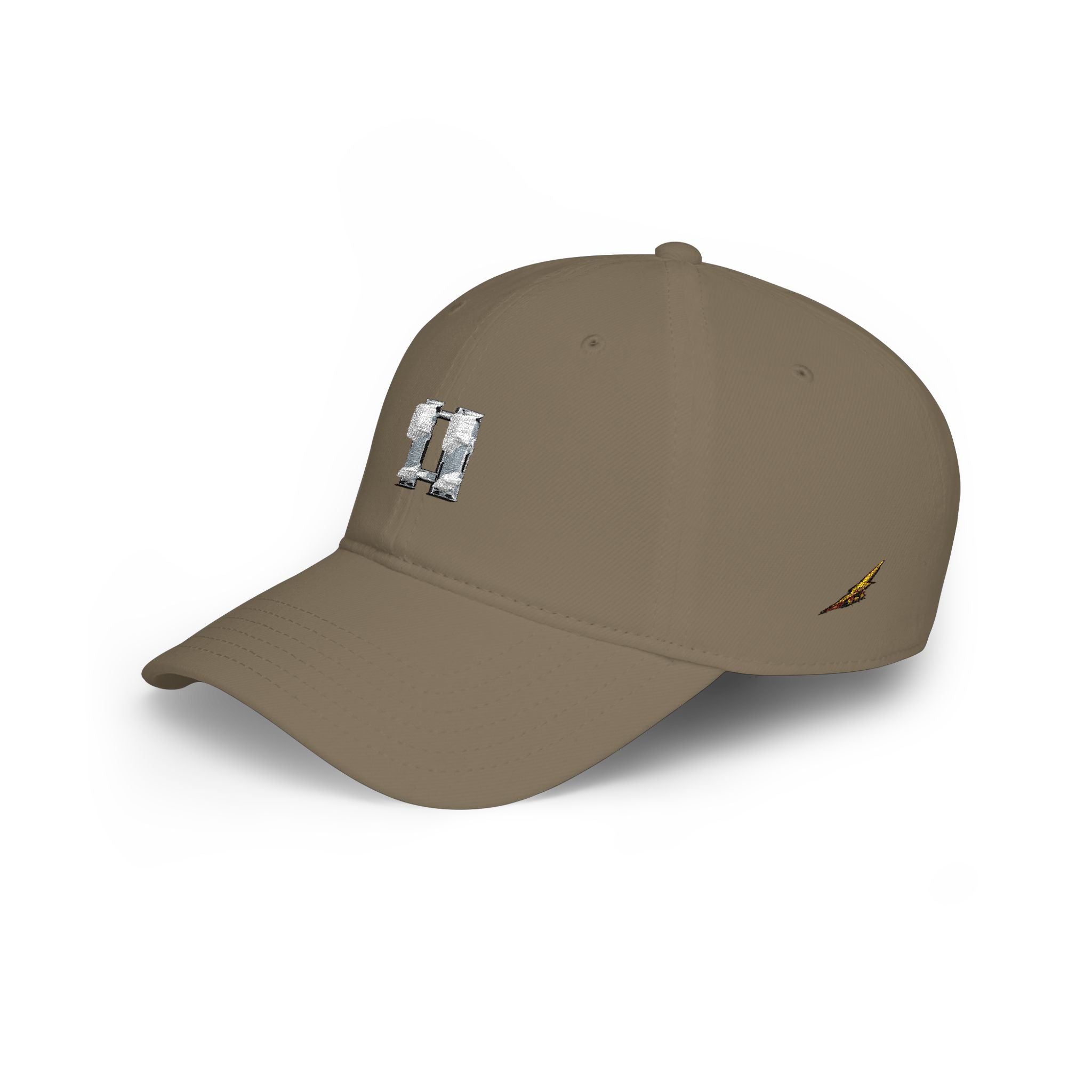 Distressed Captain's Insignia Low Profile Baseball Cap — Minimalist Embroidered Hat
