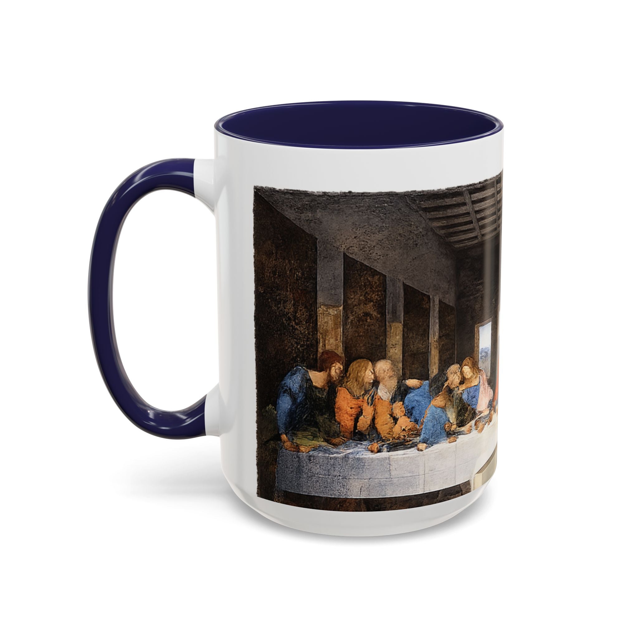 Last Supper Accent Coffee Mug — Religious Art Ceramic Coffee Cup (11/15oz)