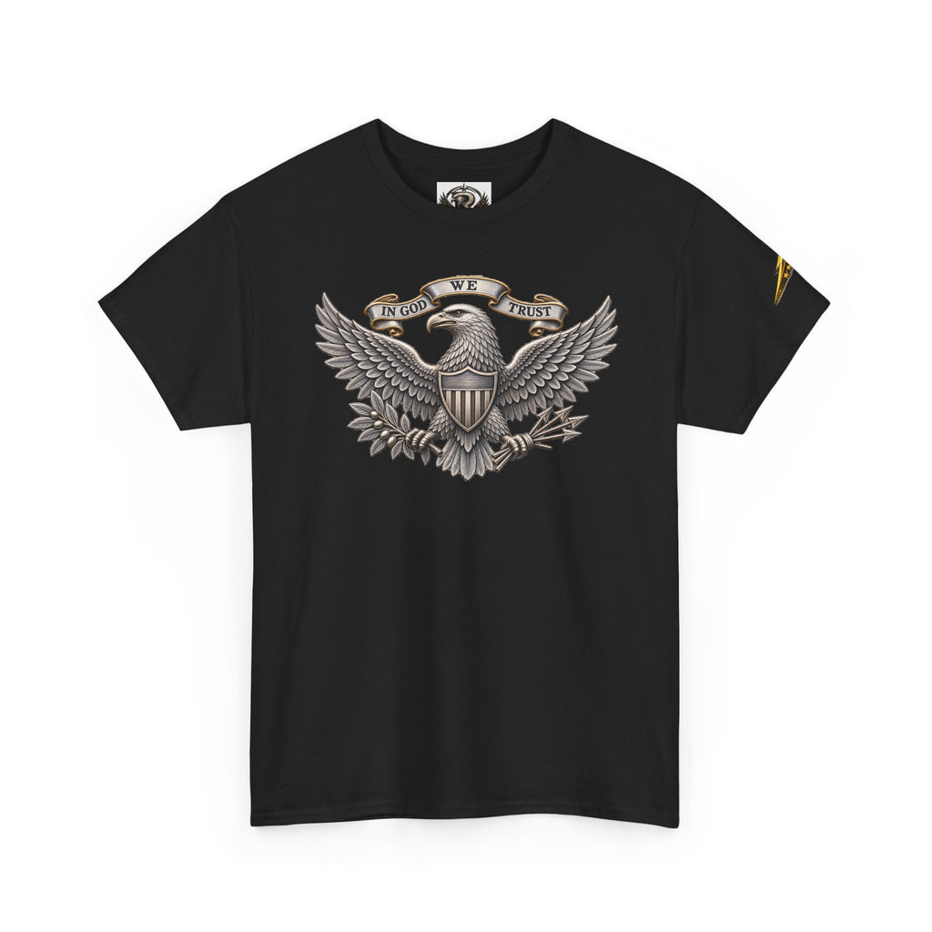 Patriotic Eagle Graphic Tee – American Shield Front & Back T‑Shirt