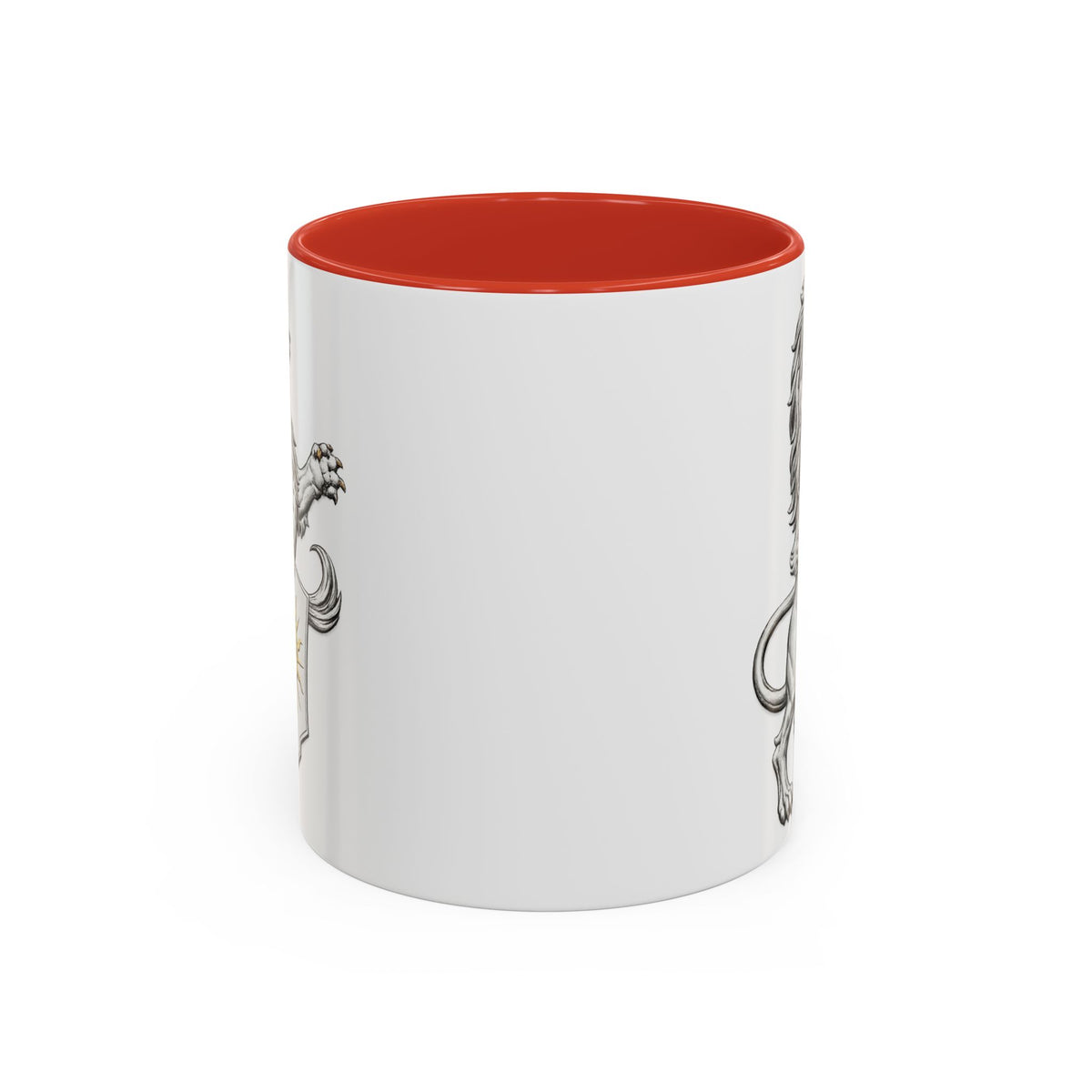 Royal Lion Crest Coffee Mug — Heraldic Crowned Lion Design (11/15oz)