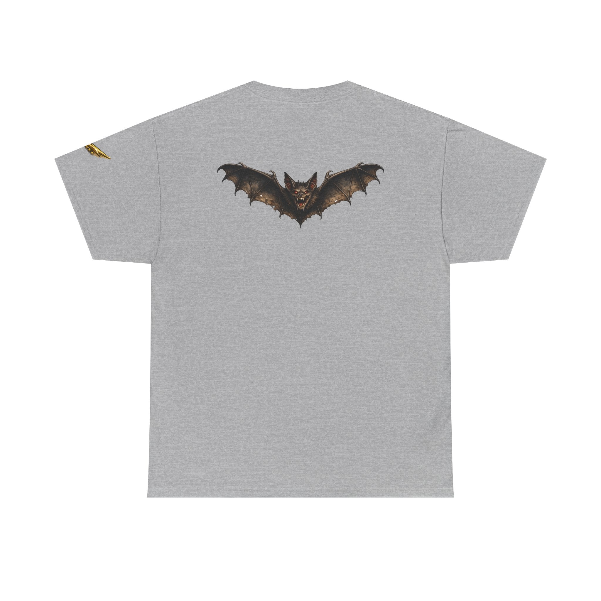 Bat Graphic Tee — Gothic Bat Back Print T-Shirt