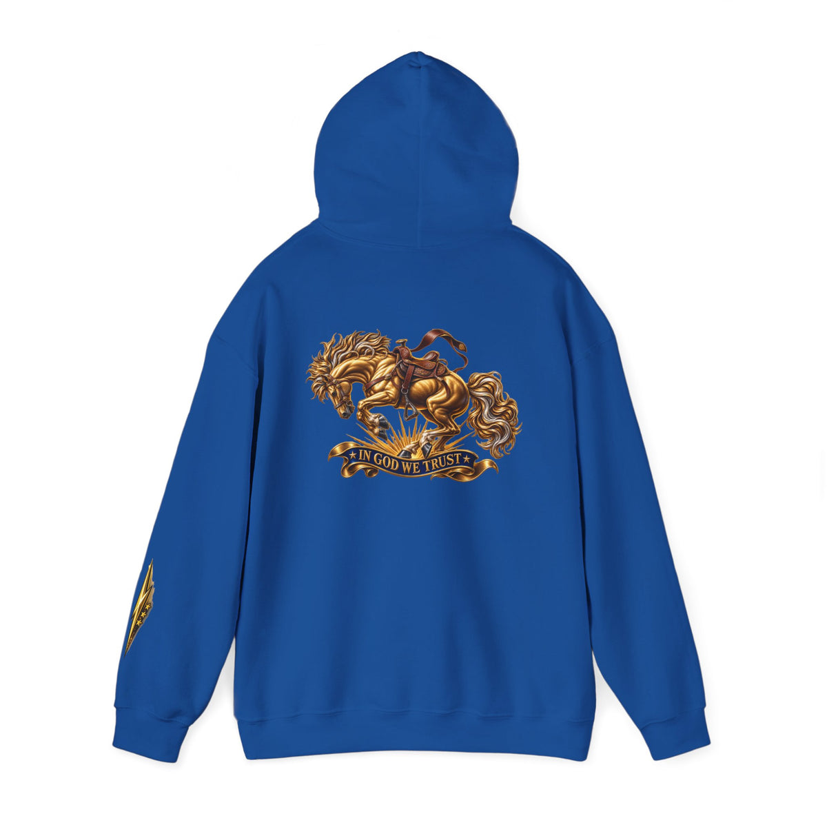 Golden Horse Hoodie — Regal Graphic Sweatshirt
