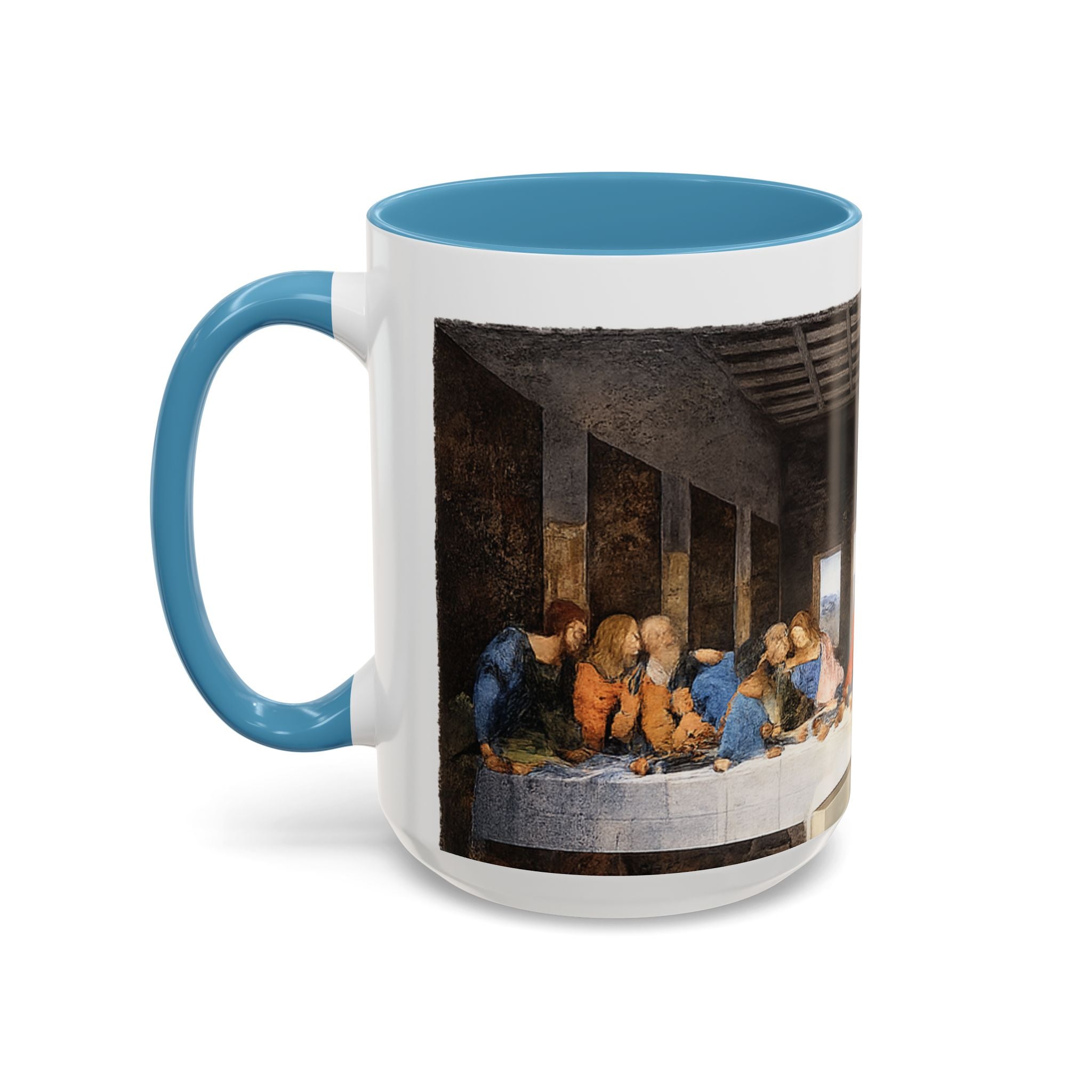 Last Supper Accent Coffee Mug — Religious Art Ceramic Coffee Cup (11/15oz)