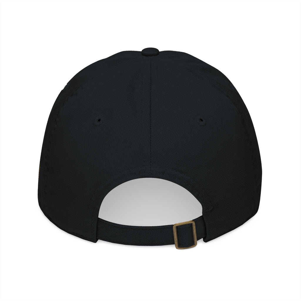 Embroidered Shield Baseball Cap – Organic Cotton, Vintage Crest Design