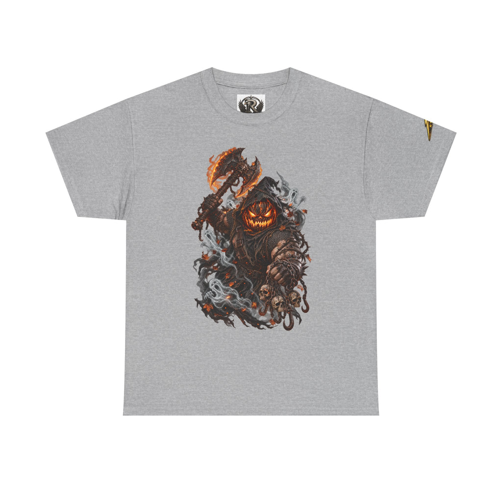 Pumpkin Scarecrow Tee — Spooky Halloween Jack-O'-Lantern Graphic T-Shirt