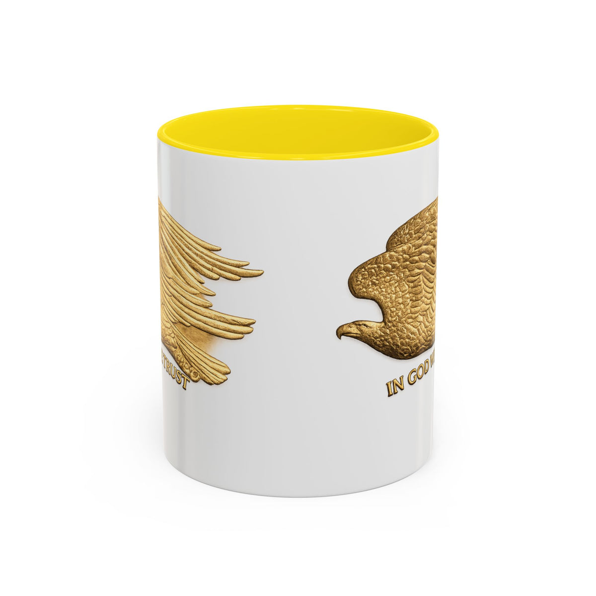 Gold Eagle "In God We Trust" Accent Coffee Mug