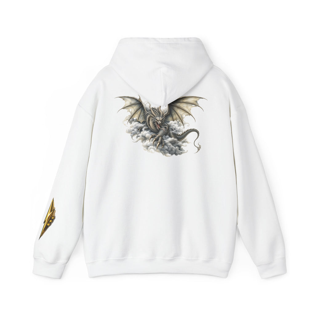 Dragon Cloud Hoodie — Fantasy Dragon Back Graphic Sweatshirt