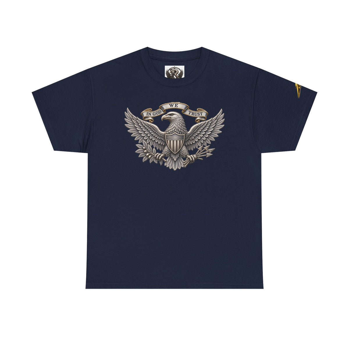 Patriotic Eagle Graphic Tee – American Shield Front & Back T‑Shirt