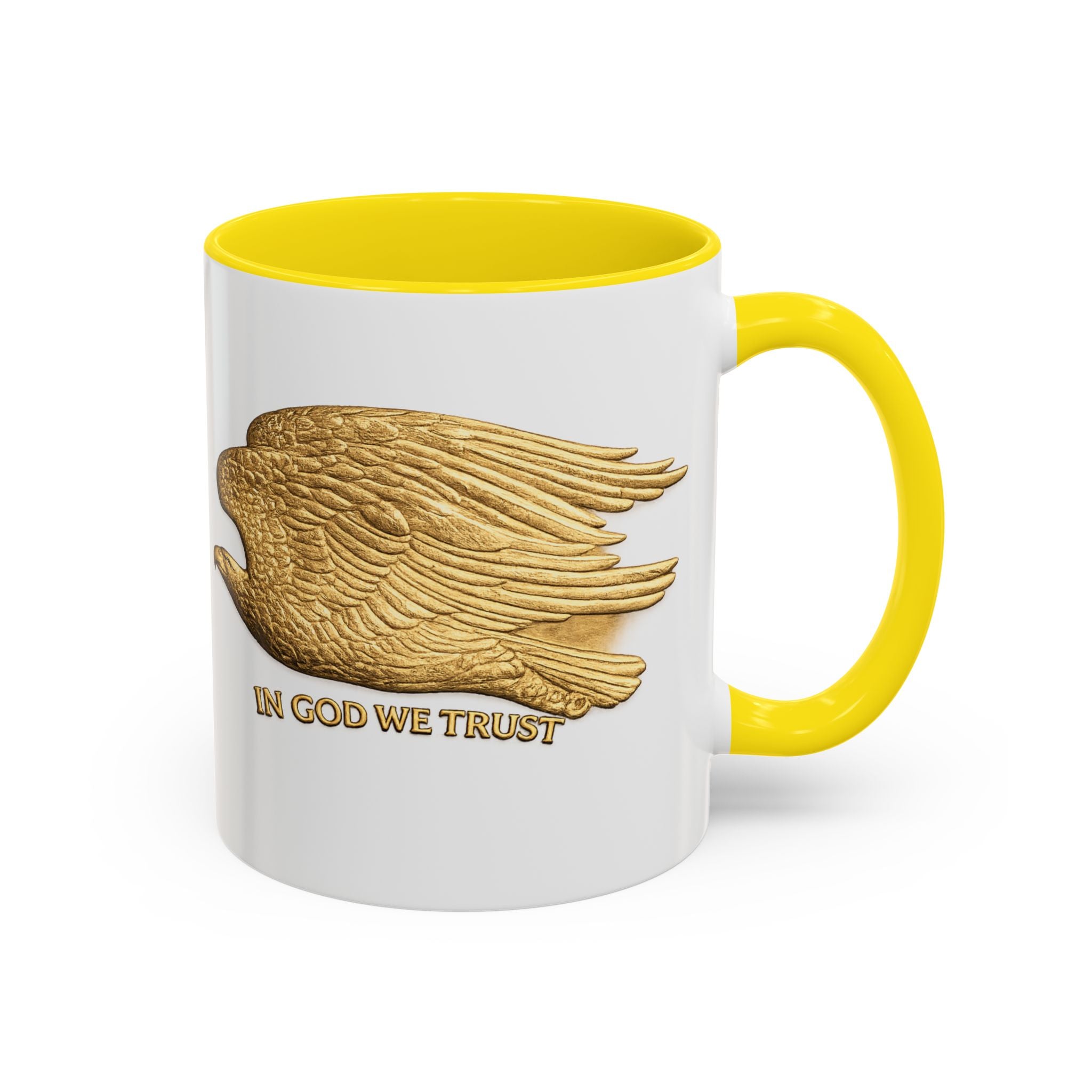Gold Eagle "In God We Trust" Accent Coffee Mug