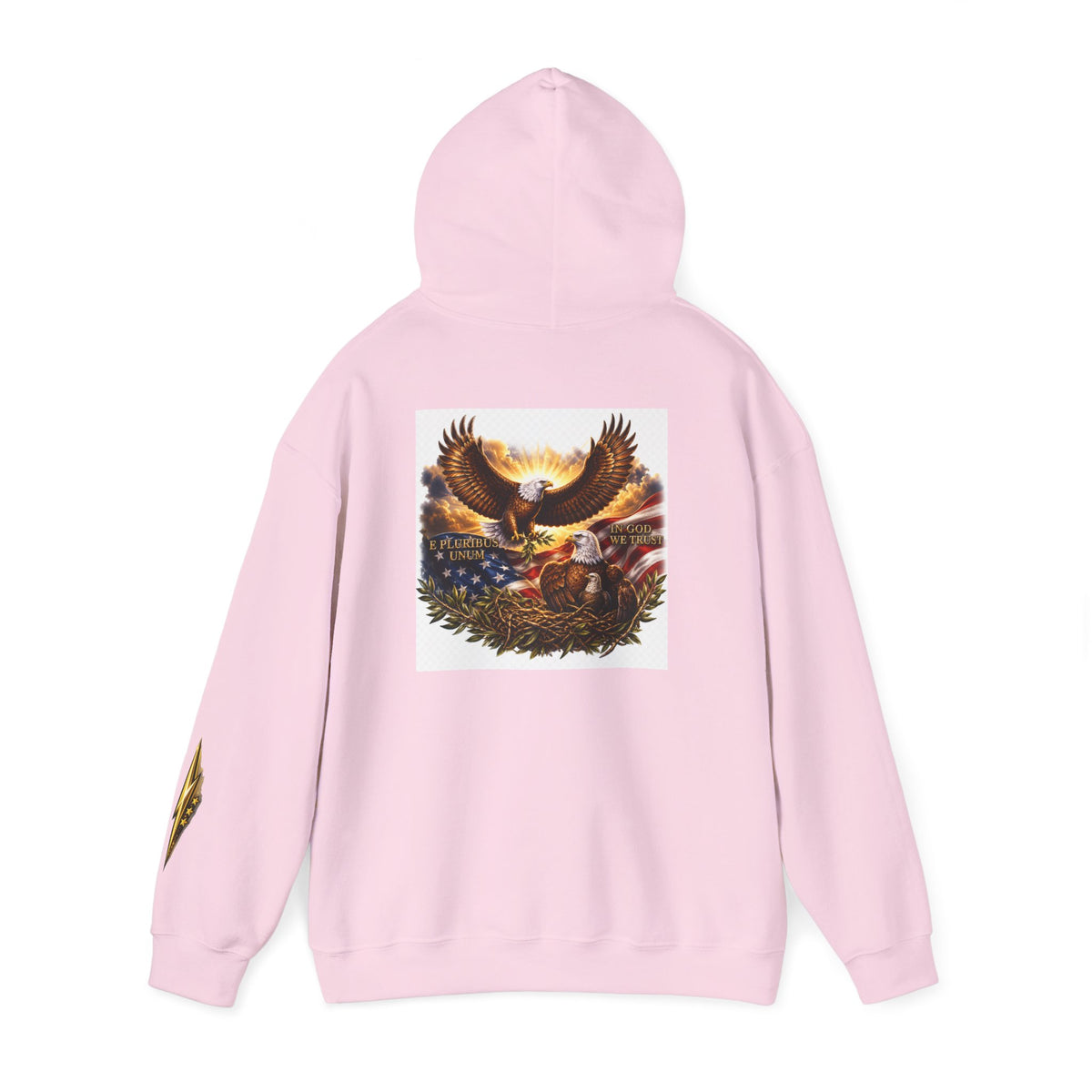 Patriotic Eagle Hoodie – American Flag & Bald Eagle Graphic Sweatshirt