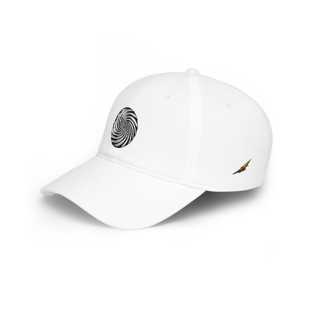 Spiral Swirl Embroidered Cap — Low Profile Baseball Hat
