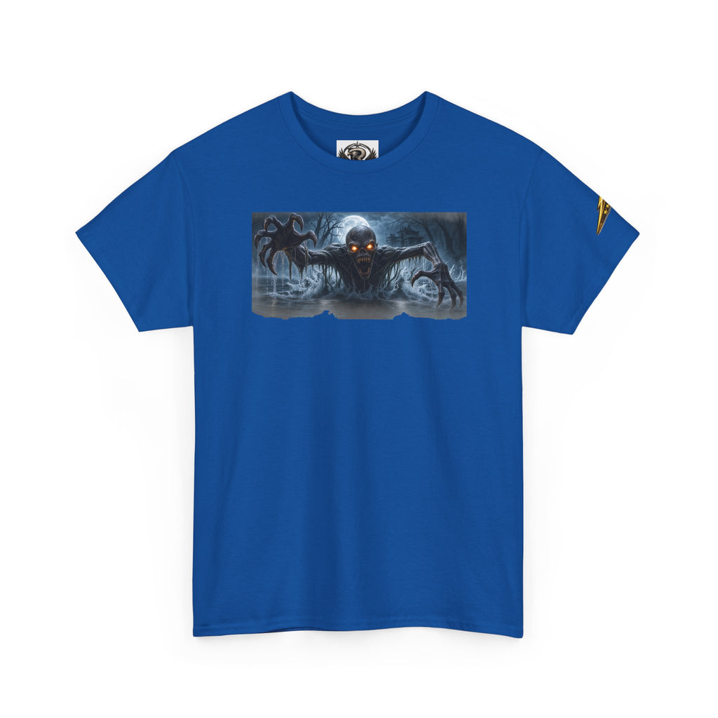 Horror Night Graphic Tee — Creepy Demon Design