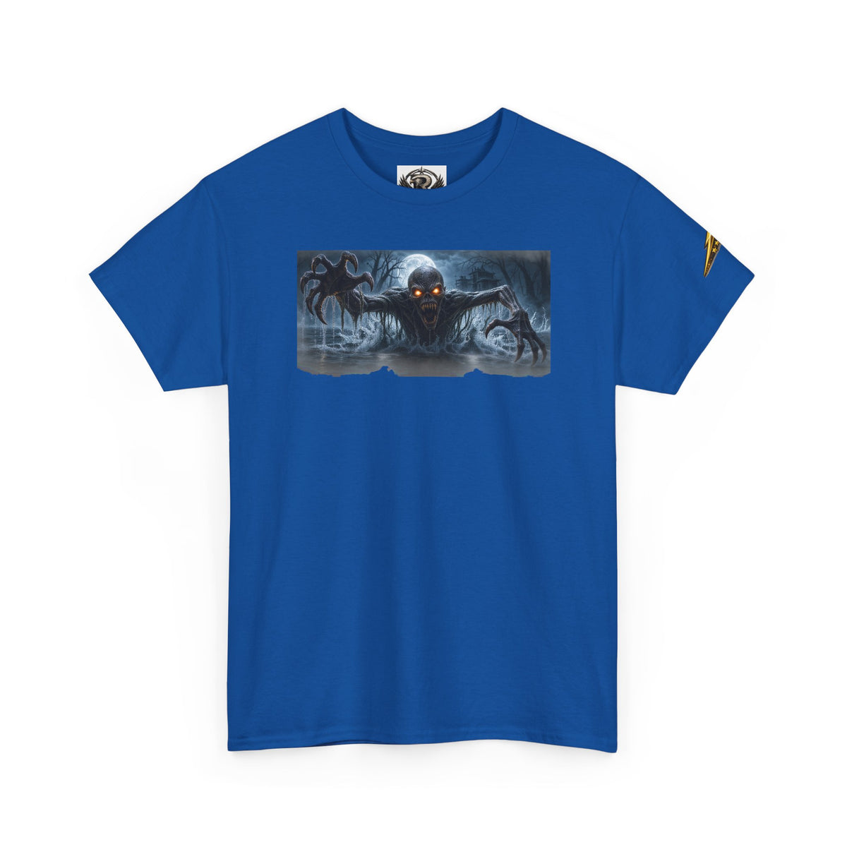 Horror Night Graphic Tee — Creepy Demon Design
