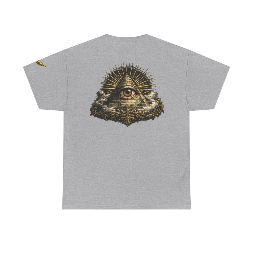 All-Seeing Eye Graphic T-Shirt — Occult Pyramid Art Tee