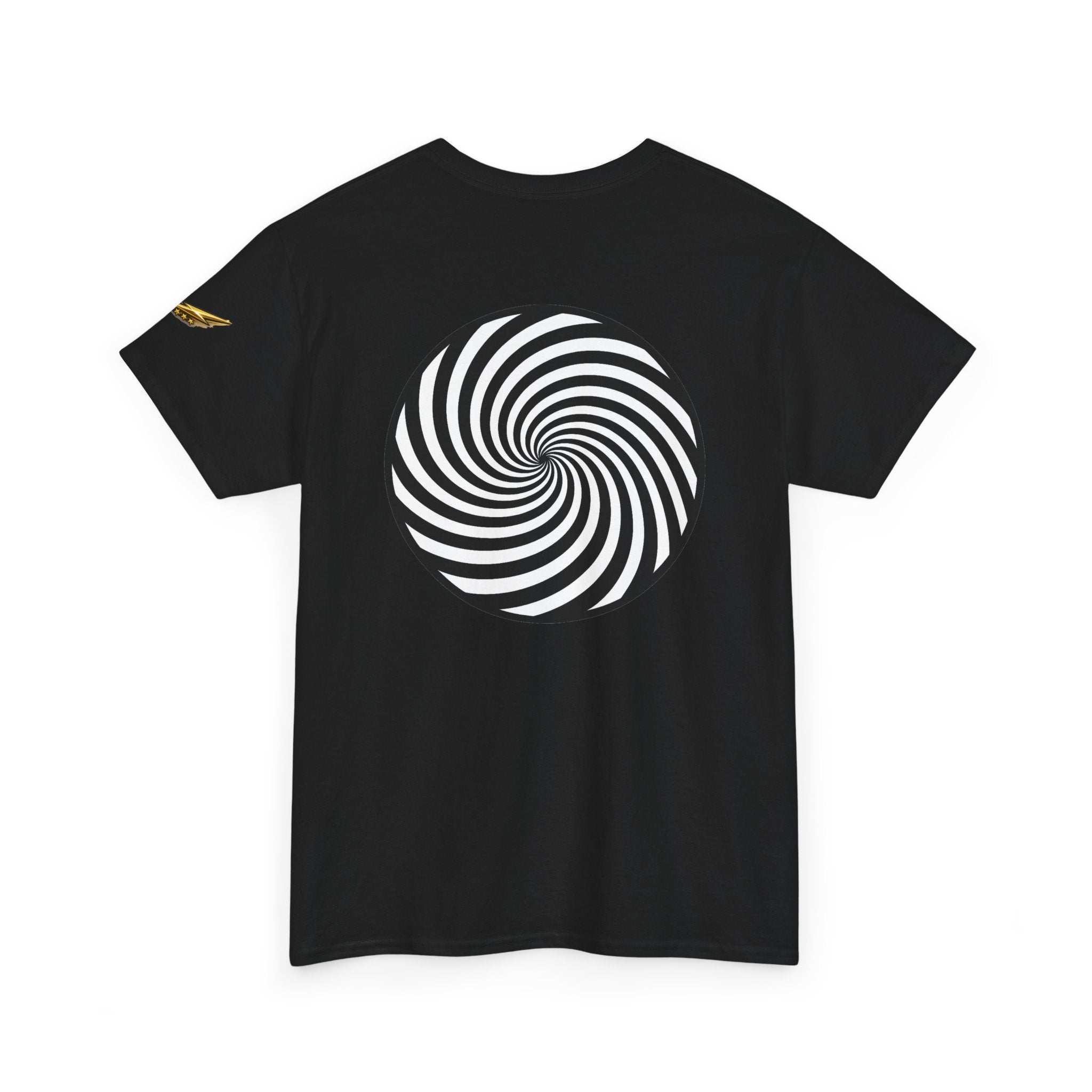 Hypnotic Spiral Tee — Optical Illusion Graphic T-Shirt