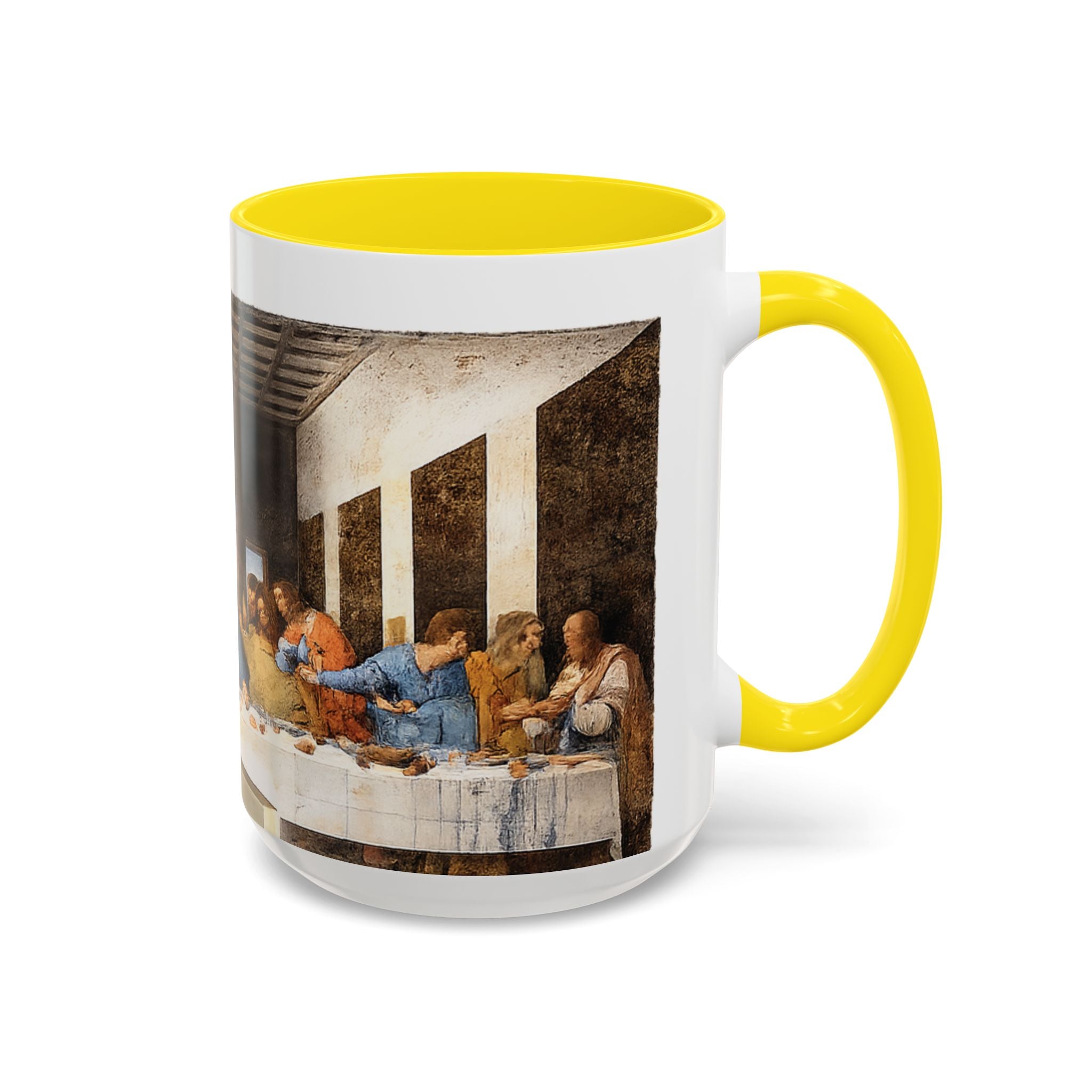 Last Supper Accent Coffee Mug — Religious Art Ceramic Coffee Cup (11/15oz)